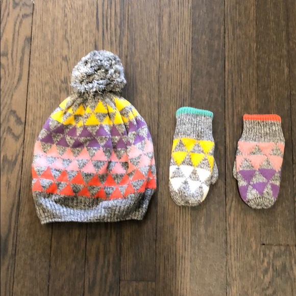 girls hat mittens